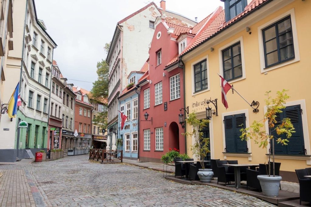 Cobbled street in Riga’s Old Town