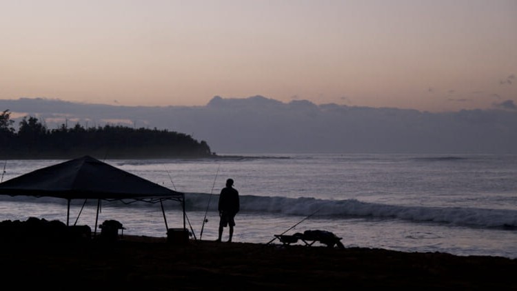Sunrise at Kumu Camp on Kauai