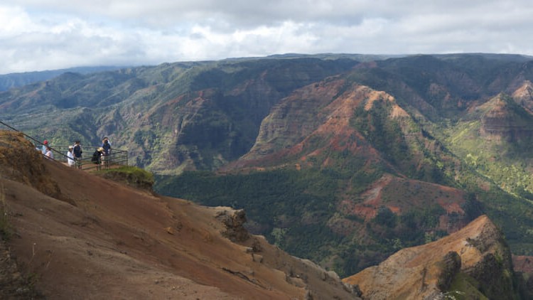 View over Waimea Canyon on Kauai