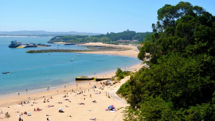 Beachfront in Santander, Spain