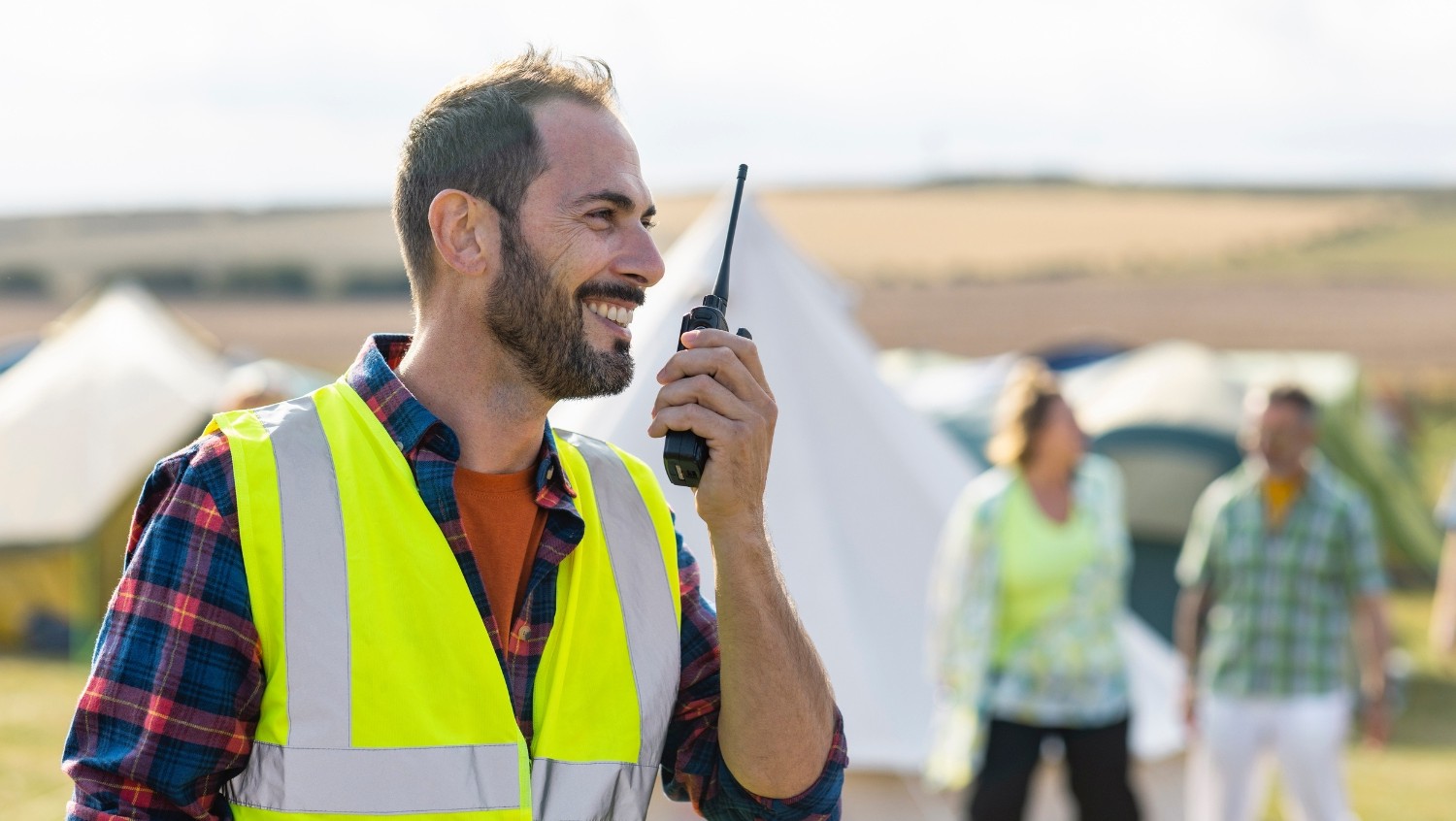 Festival safety volunteers on duty